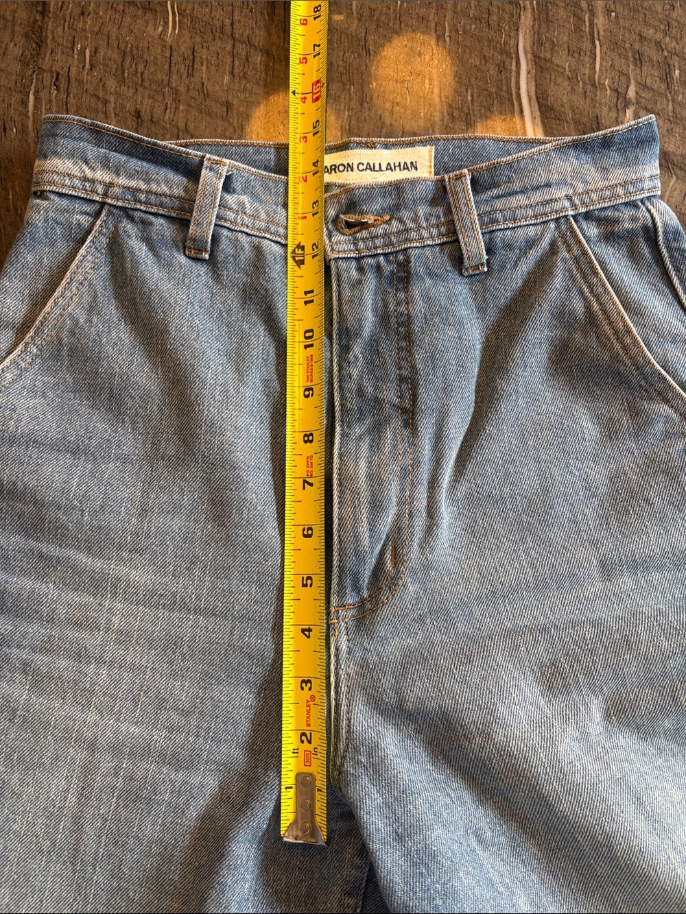 Caron Callahan Andes Pant in Washed 70s Light Blue Wide-Leg Trouser Jeans ($355) - Picture 7 of 12